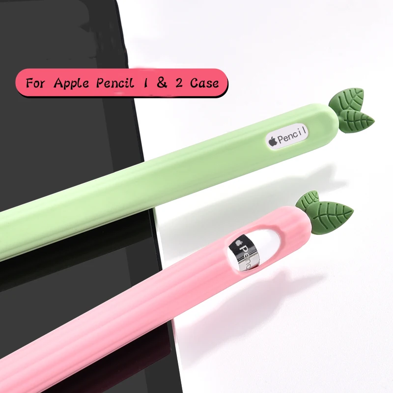 

Soft Silicone Case For Apple Pencil 2 Tablet Stylus Touch Pen Nib For iPad Pen Protective Sleeve
