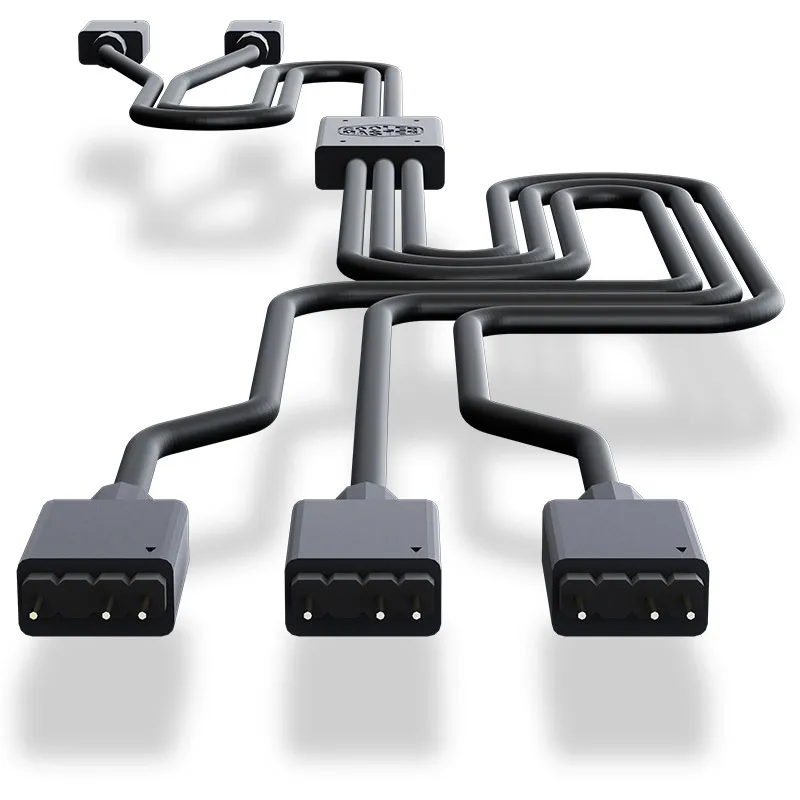 Cooler Master от 1 до 5 В 3 контакта ARGB HUB чехол для компьютера кабель вентилятора