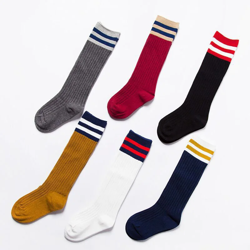 Школьные весенне-летние новые детские Полосатые чулки милые мягкие спортивные