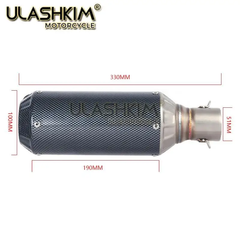 M3 мотоцикл полная система глушитель среднего подключения трубы слипоны для HONDA