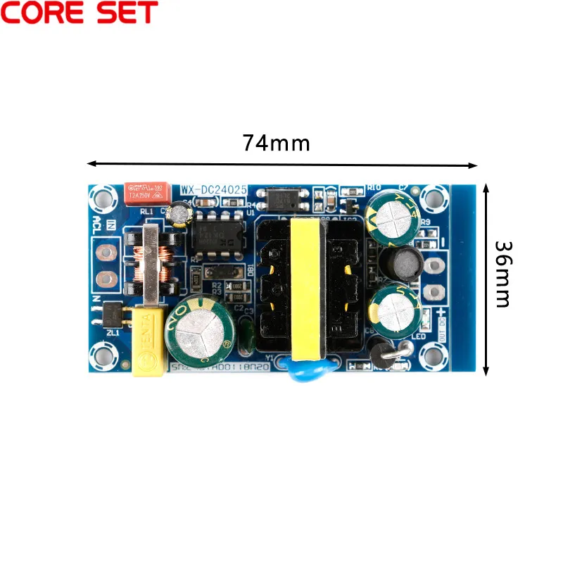 AC-DC блок питания 12V2A / 24V1A изолированный источник импульсный DC24025 12V 24W 25W AC 100V ~ 265V