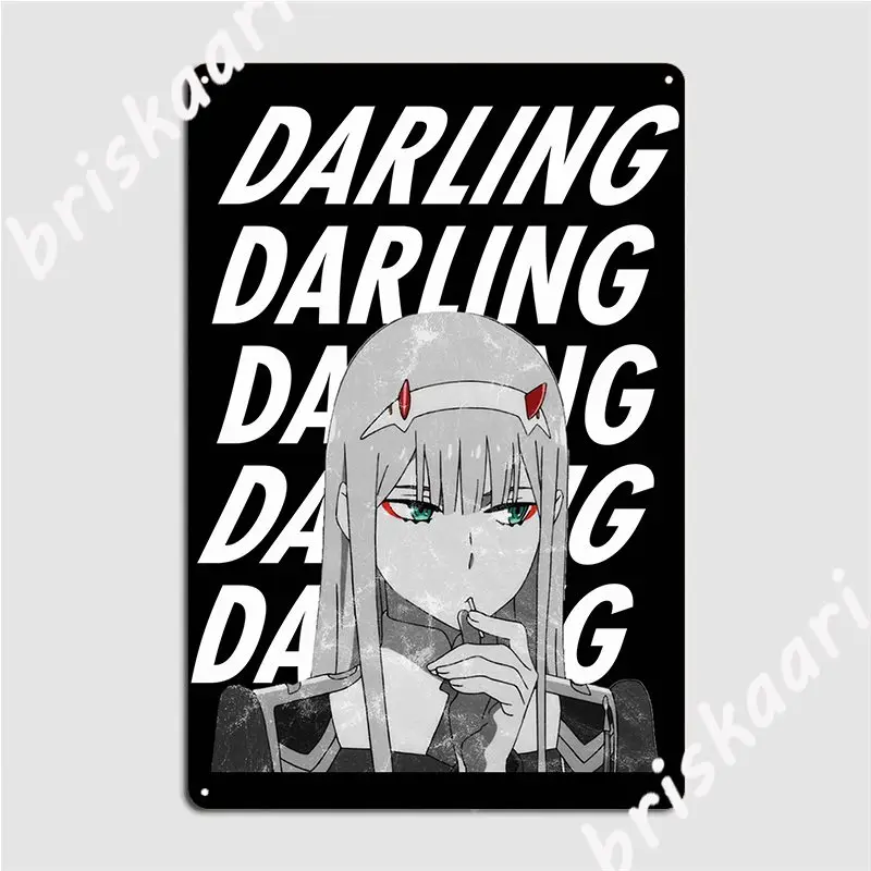 

Нулевые два, дорогой, дорогой, в Franxx, металлический знак, Стандартный, жестяной знак, постер