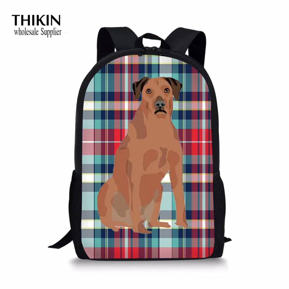 Рюкзак THIKIN Rhodesian Ridgeback Женский Модный повседневный ранец с принтом популярный