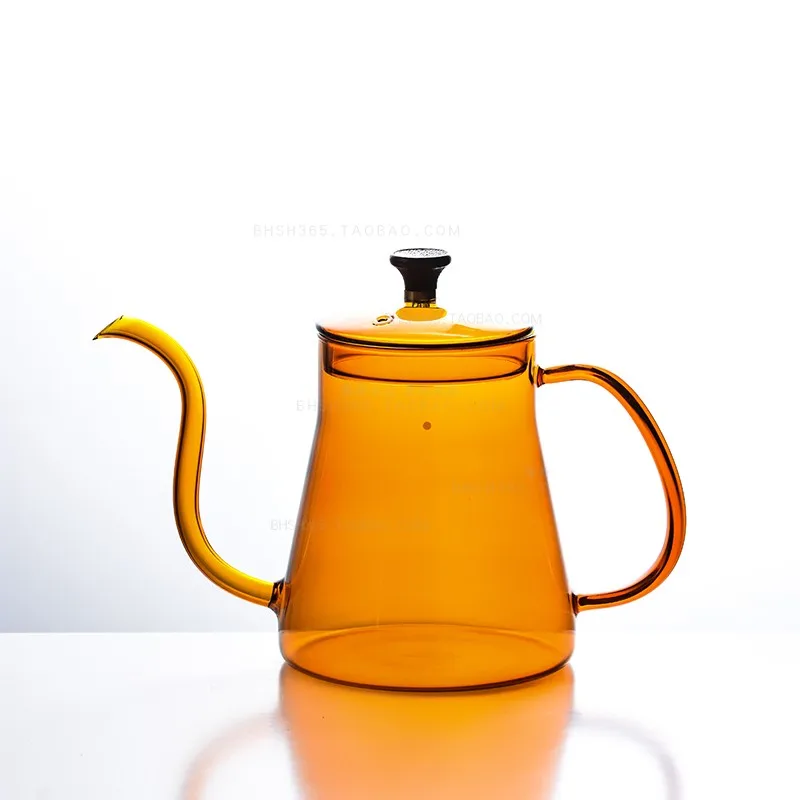 

Heat Resistant Glass Coffee Pot Colorful Teapot American Electric Simple Ceramic Stove Coffee Kettle Espresso Coffeeware EI50CP