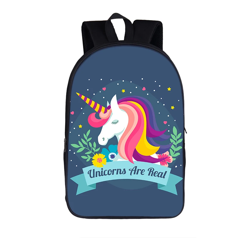 16unicornowl03 Милый рюкзак с единорогом/лошадью, Сумка с пони, детские школьные сумки для подростков мальчиков и девочек, школьные рюкзаки для школьников, Детские рюкзаки - Цвет: 16unicornowl03