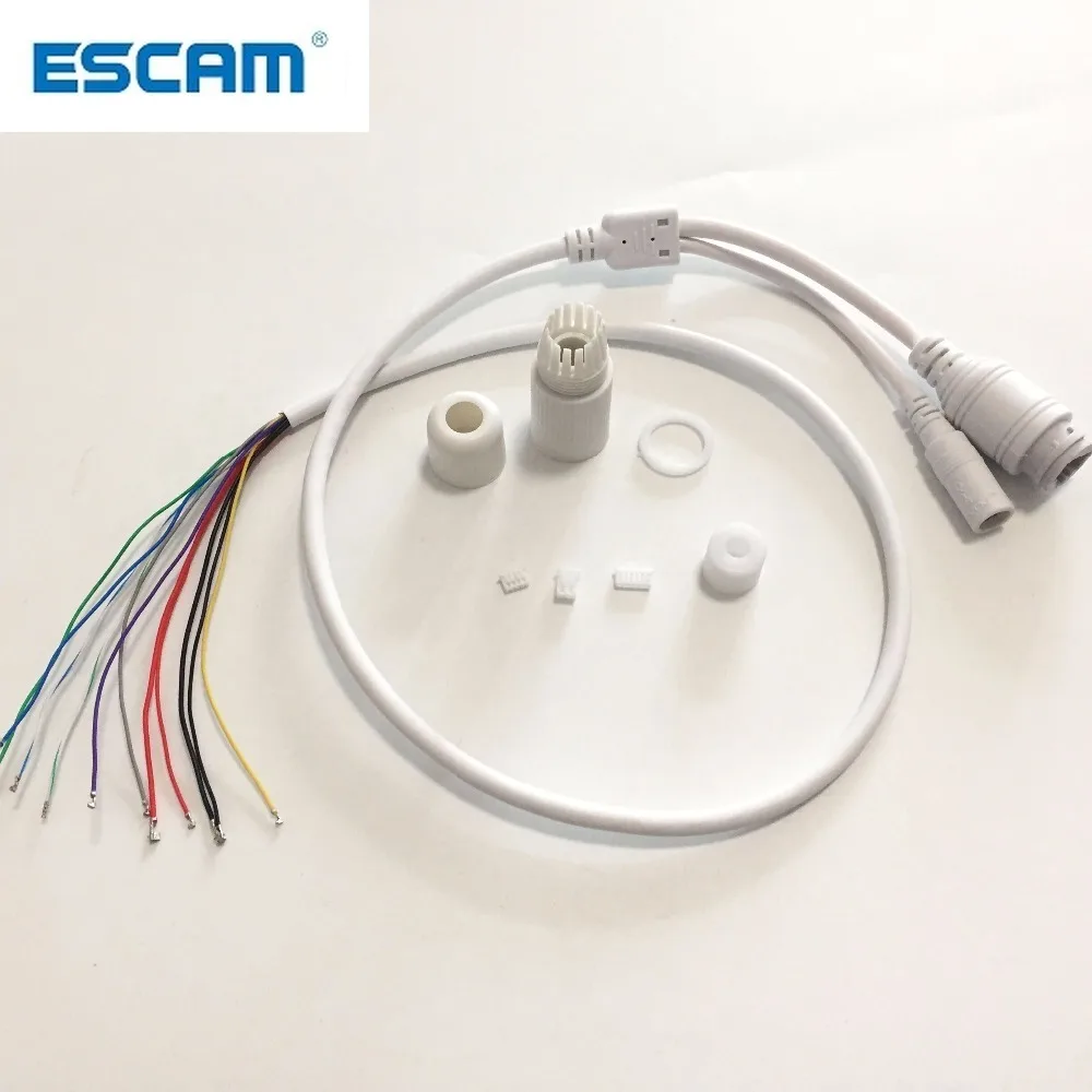 ESCAM CCTV IP POE сетевая Wi Fi HD камера PCB модуль Видео питания непогоды кабель RJ45 Женский