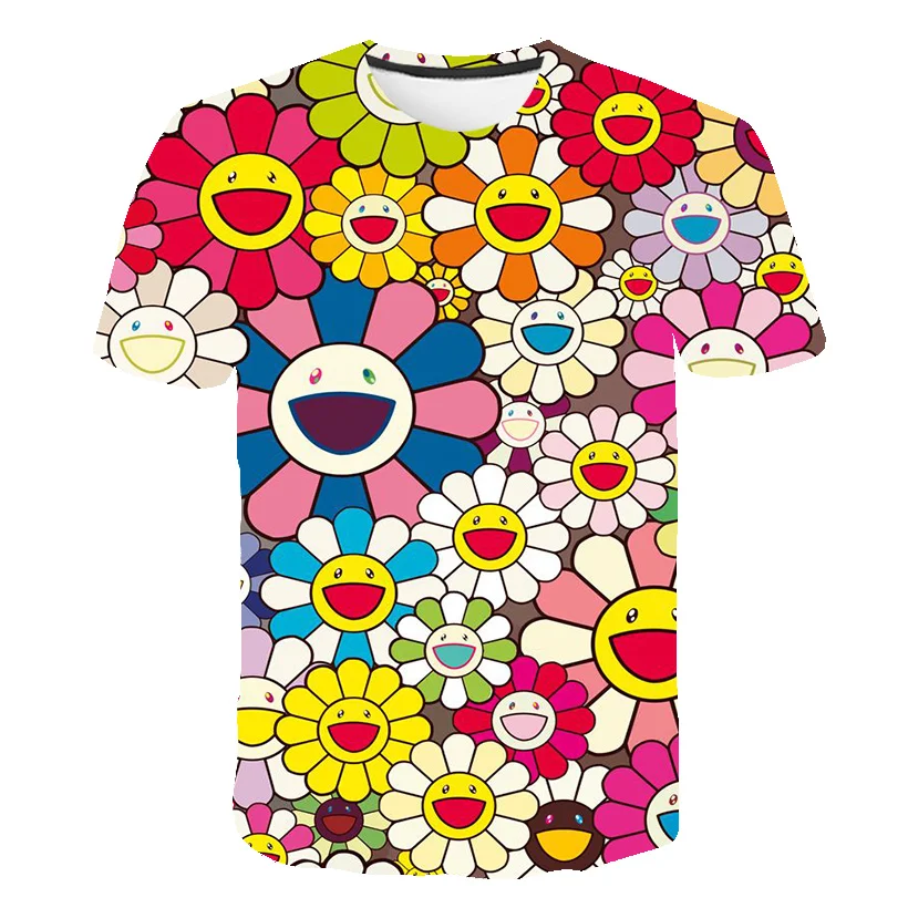 

2021 Sunflower Boys T-Shirt Funny Impostor Graphic Kid Tops 4-14 Years Children Tops Summer Tee Short Sleeve 3D Cartoon Shirts