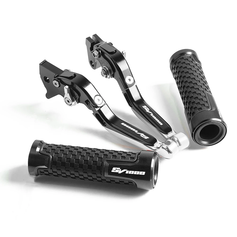 

sv1000 Motorcycle Foldable Adjustable Brake Clutch Levers Handlebar Grips Set For Suzuki SV1000 SV 1000 2003 2004 2005 2006 2007