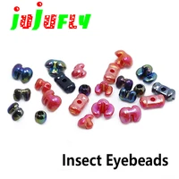 new developed 40beads realistic insect eye beads fly tying head beads artificial housefly cricket lure bait fly tying materials