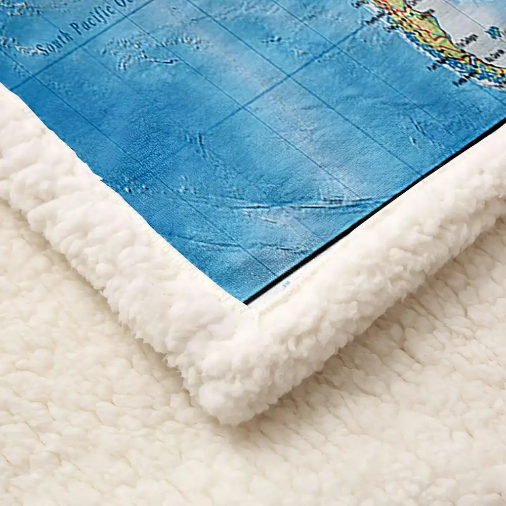 Плед Irisbell с картой мира рождественский подарок домашний декор одеяло для дивана