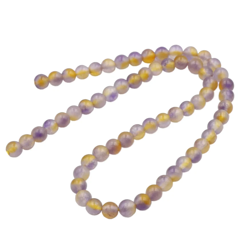 DIY аксессуары турмалиновый кристалл Круглый свободный бисер мульти 6 мм