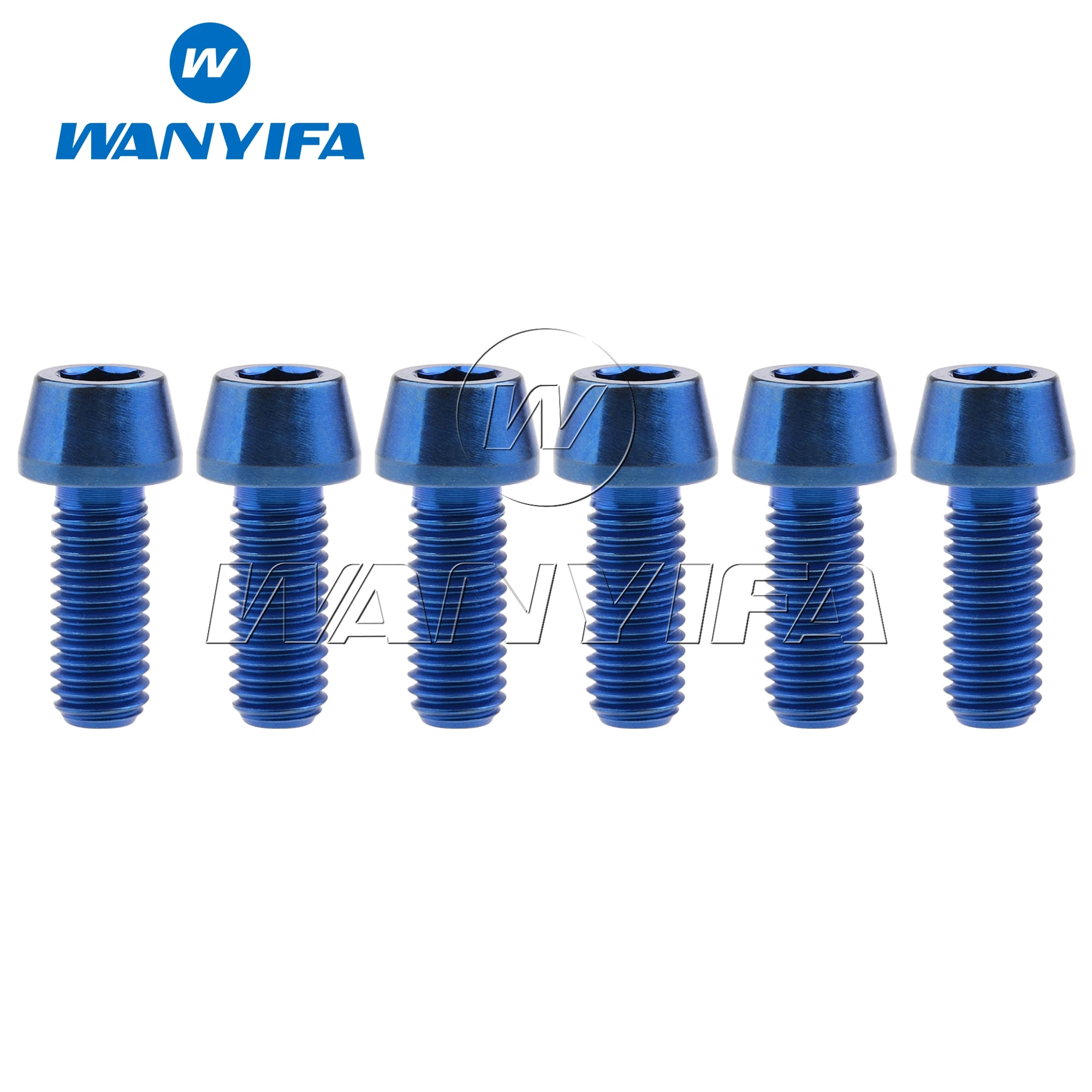 Титановый болт Wanyifa M8x20mm шестигранные винты с головкой для велосипеда мотоцикла