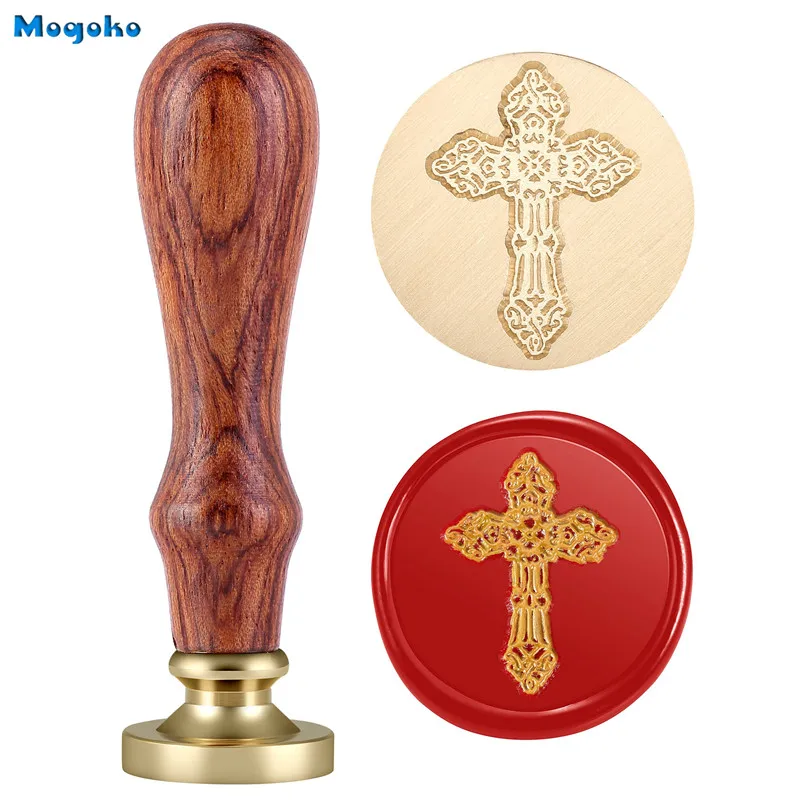 Mogoko 1 шт. воск печать штамп ретро дерево классический уплотнение конверты для