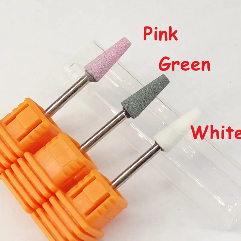 1 PCS 3/32" Ceramic Stone Burr Nail Drill Bit Cutter 3 Size To Choice For Professional Manicure Electric Drills Accessory | Красота и