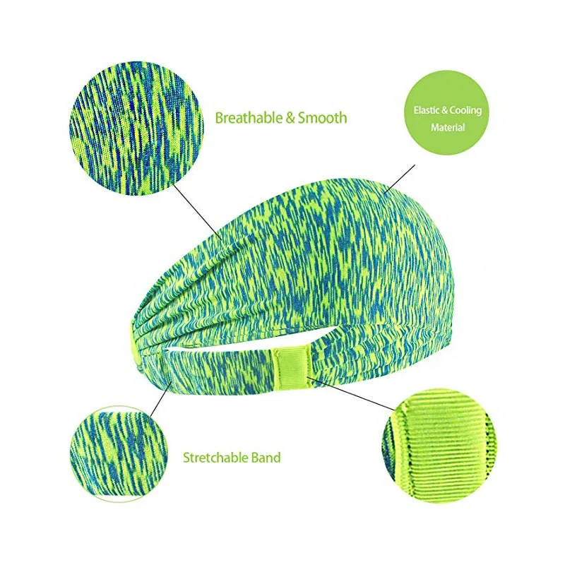

Non-slip Elastic Yoga Hair Bands Fashion Women/Men Sport Headband Outdoor Gym Sport Fitness Bandage Running Hair Band Sweatband