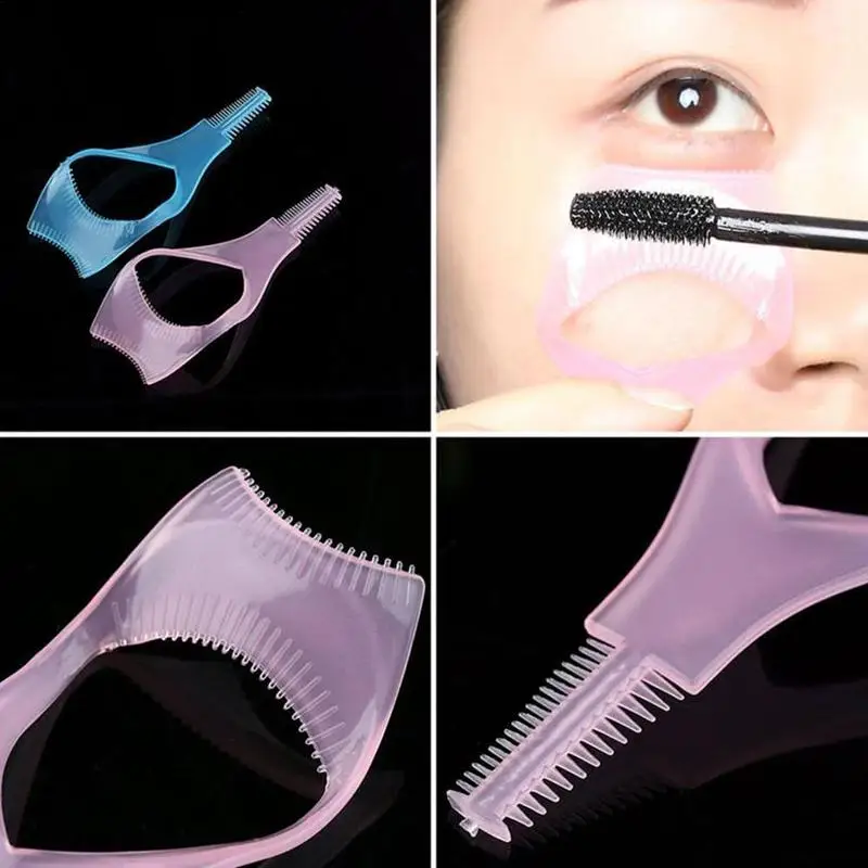

New 1Pc 3 In 1 Mascara Eyelash Applicator Eye Lashes Makeup Card Comb Tools Guide Cosmetic T9Z4