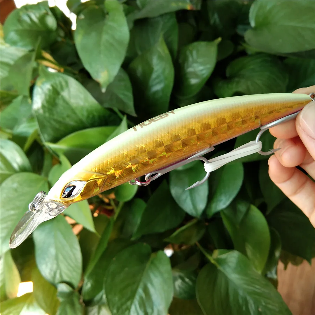 

Noeby 6pcs 110mm 19g minnow sinking 0.5-1.8m stickbait long casting seabass sea fishing lures