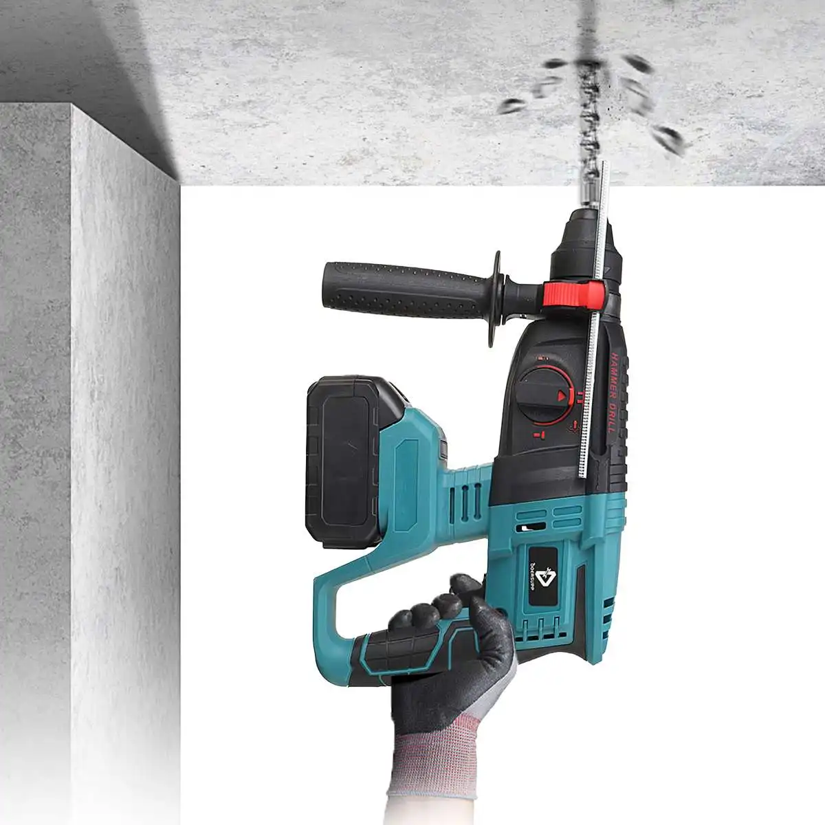 

Brushless Rotary Hammer Rechargeable Electric Impact Drill Rotary Hammer Multifunction Power Tools for Makita Battery 15000mAh