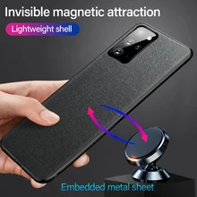 Ultra-thin Cloth Magnetic Phone Case For Samsung Galaxy S21 S20 S10 S9 Note 20 10 9 8 Plus Silicone Cover