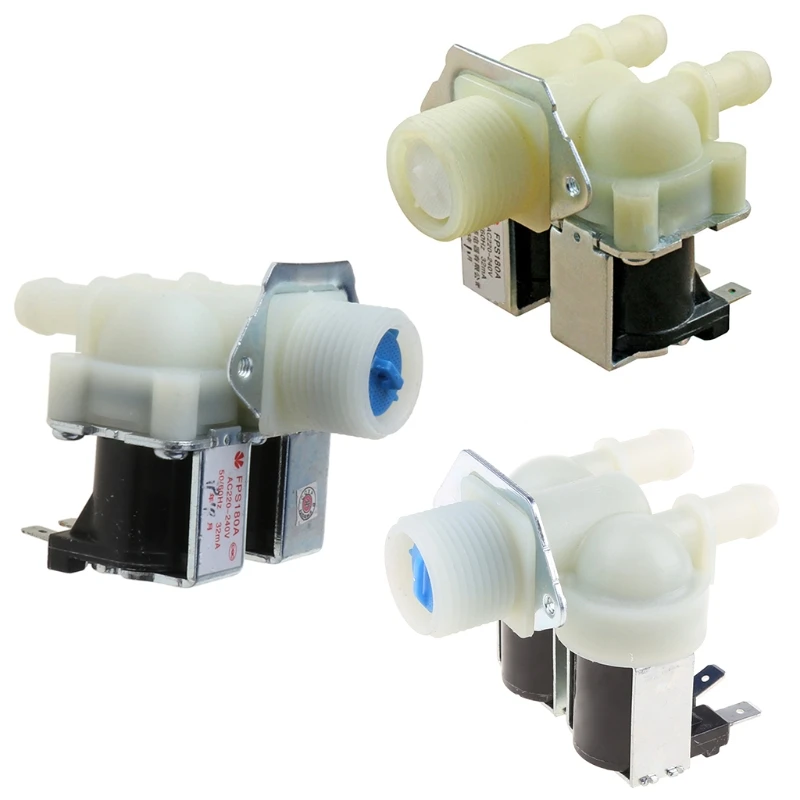 

Universal Washing Machine Water Double Inlet Valve Home Electrical Appliance Durable Replacement Part H05F