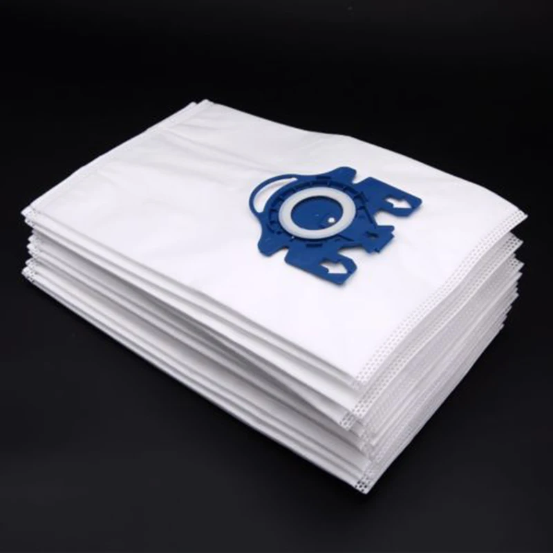 

Hot Selling 12pcs White Non-woven Vacuum Cleaner Bags For Miele 3D GN COMPLETE C2 C3 S2 S5 S8 S5210 S5211 Cleaning Accessories