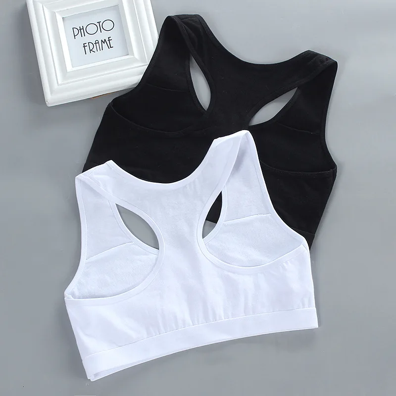 

2pcs Girls Training Bras Kids Soft Underwear Girls Accessories Breathable Children Bras for Teen Girl 8-16y Sports Bra