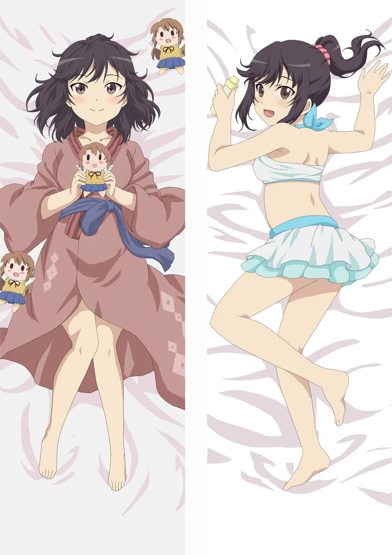 2019 июнь аниме Non Biyori Ichijou Hotaru Miyauchi Renge Dakimakura Чехол для подушки тела чехол