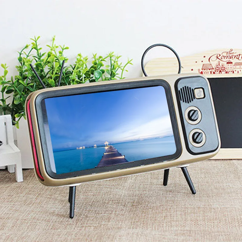 Ретро телевизор держатель для мобильного телефона обычная настольная подставка