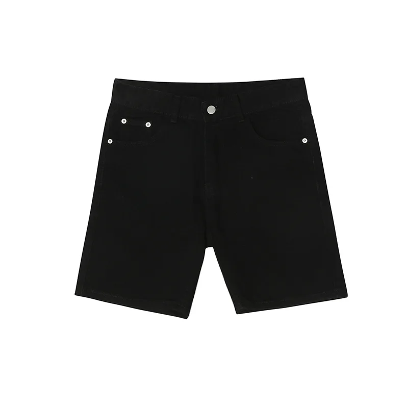 

IEFB Men's Clothing 2021 Summer New Black Jeans Shorts Korean Fashion Basic Straight Denim Shorts Vintage Tide Bottoms 9Y6377