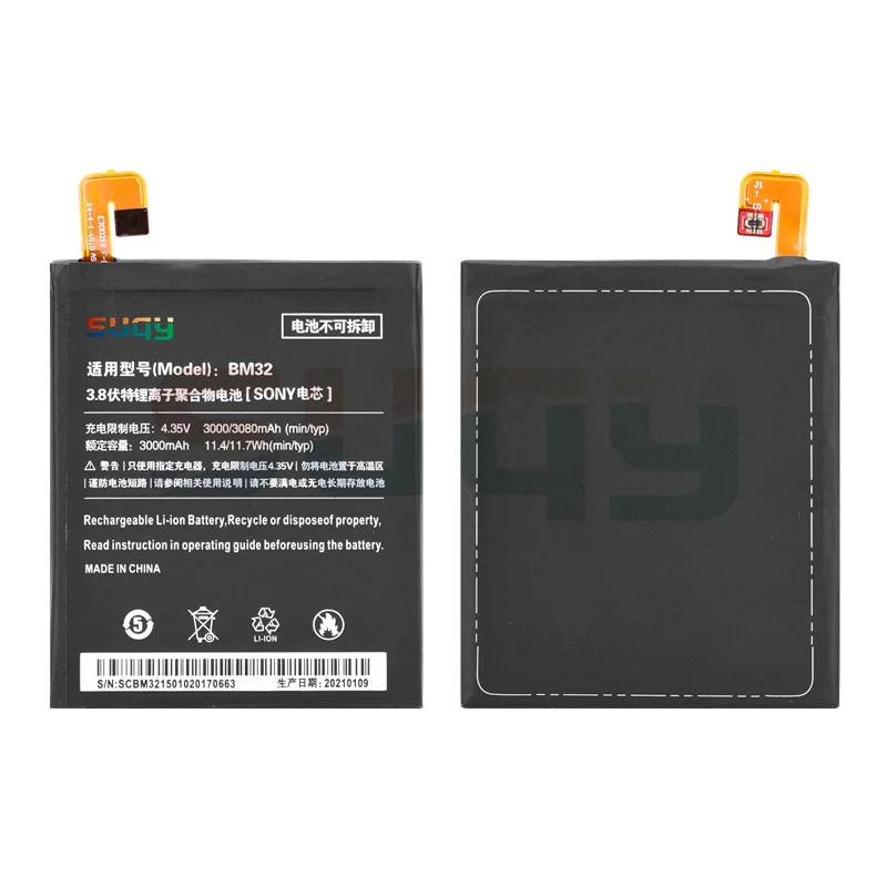 

True 3080mAh BM32 Phone Battery for xiaomi Mi 4 Bateria for Mi 4 Battery Replacement Batterie for xiaomi 4 Batteria