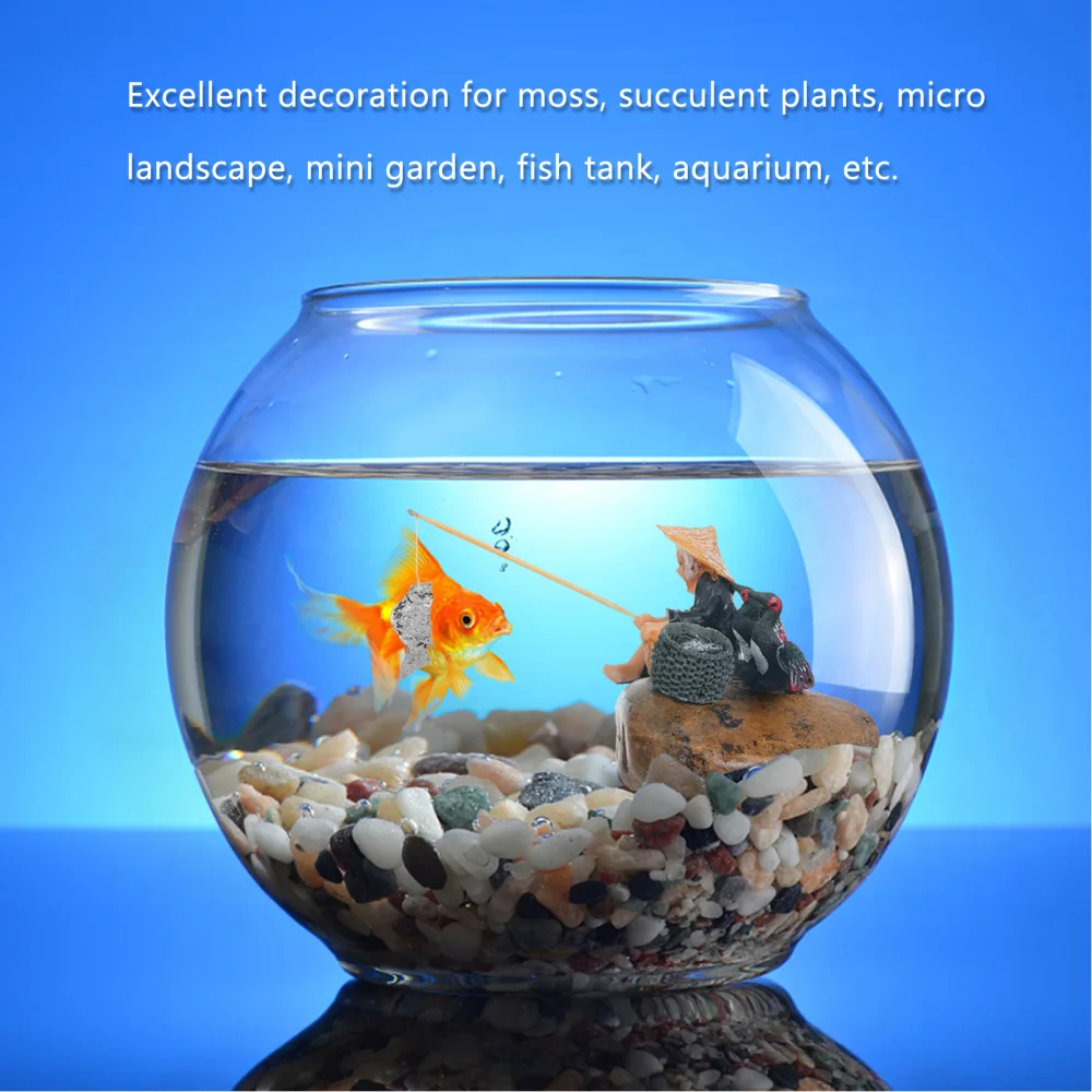 

2Pcs Mini Ceramic Decorative Craft Gardening Landscape Ornament Desktop Artware