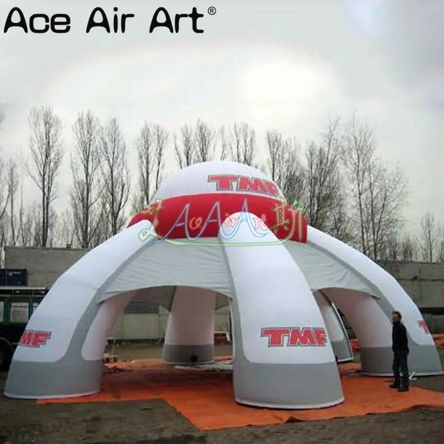 Надувная купольная палатка в новом стиле с огромным логотипом на заказ надувная