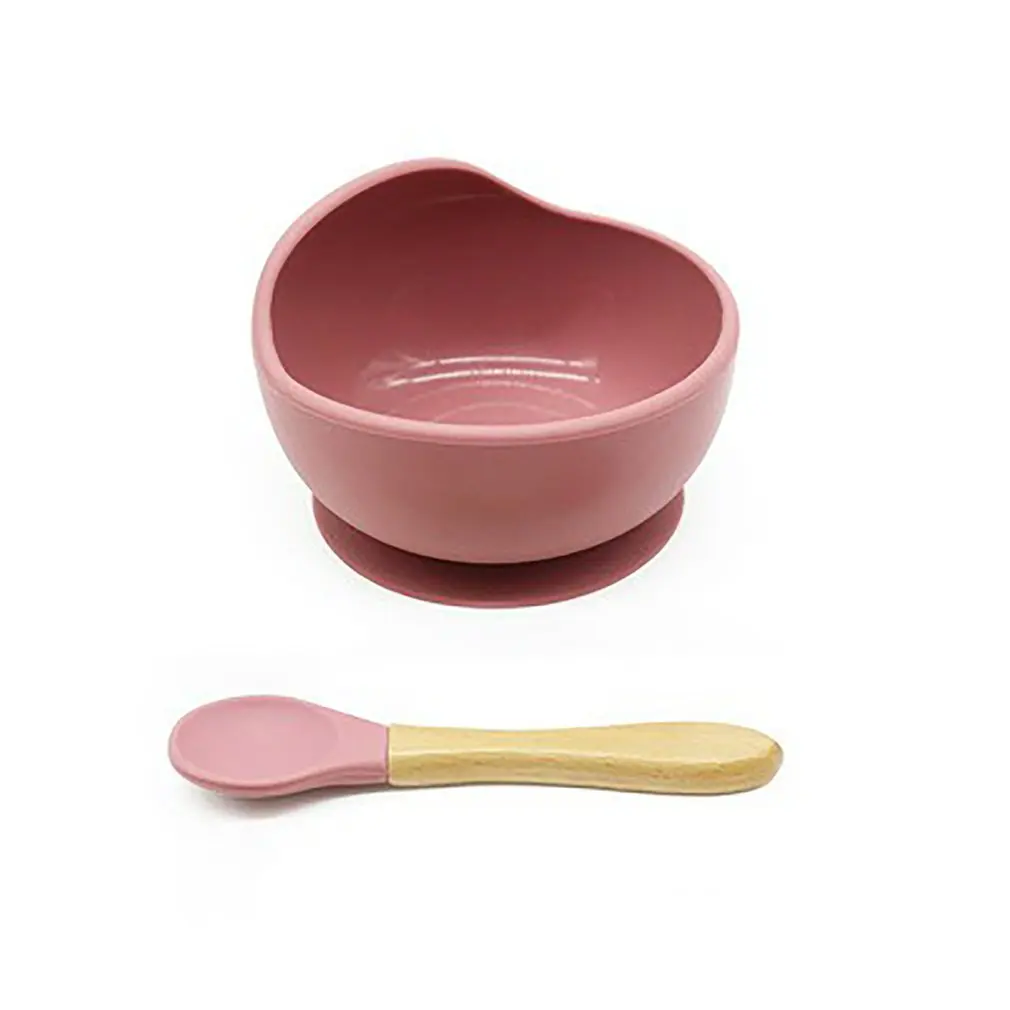 

3pcs Baby Kid Children's Products Accessories Silica Gel Silicone Tableware Plates Bowl Spoon Dishes for Food Feeding Dinner Set