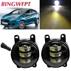 2 шт.лот автомобильные H11 12 В светодиодные противотуманные фары для Ford Fiesta 2001 2002 2003-2005 2006 2007 2008 2009-2015