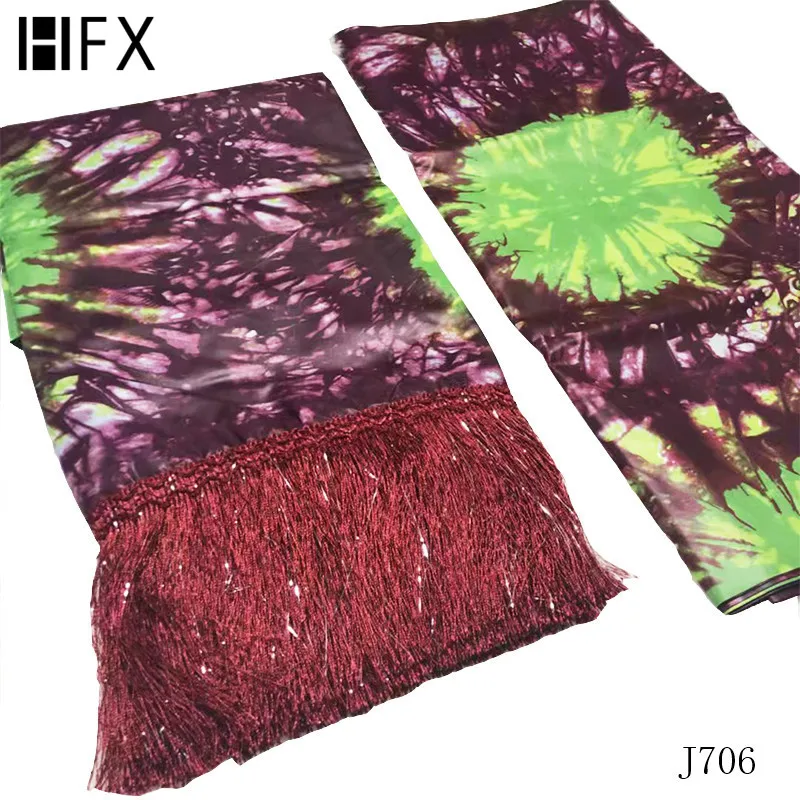 HFX High Quality African Lace Fabric 2019 Embroidered French Mesh Wax with sequins For Nigerian Wedding Dress F706 | Дом и сад