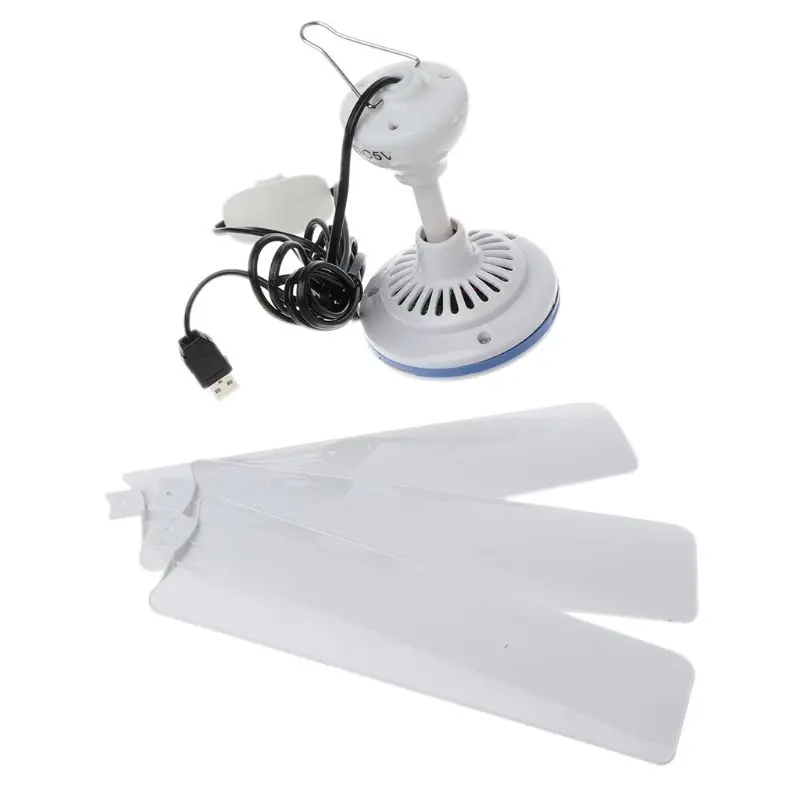 Потолочный вентилятор портативный кулер для кровати кемпинга палаток 5 в