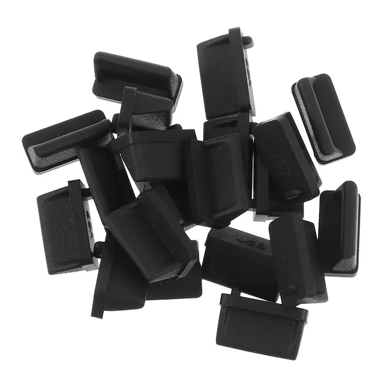 

20PCS USB Port Anti-dust Plug Silicone Replacement Protective Dust Cover