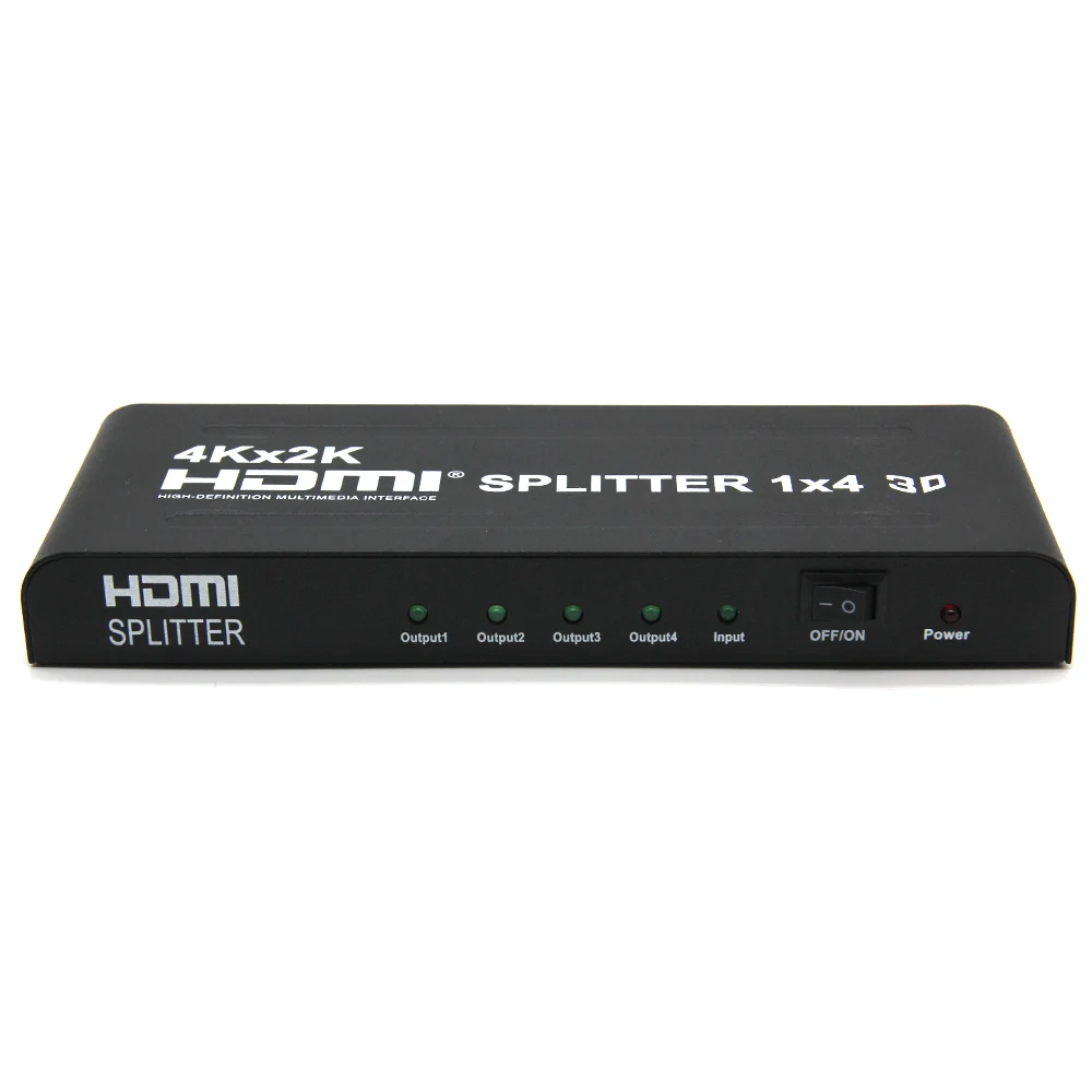 3D 2k 4K 2160P HDMI-совместимый разветвитель 1X4 HD-концентратор ретранслятор усилитель 1 4