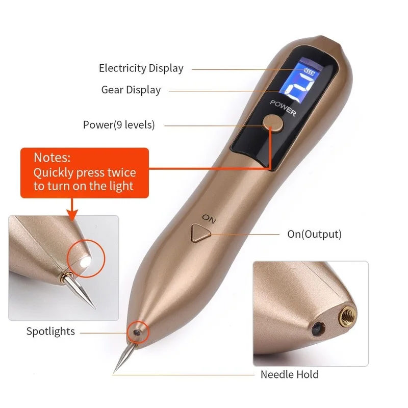 

Laser Tattoo with LED Lighting, Mole Removal Machine, Facial Care, Skin Marking, Freckle Removal, Warts Removal