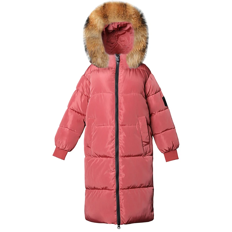 Новинка 2020 женские парки большого размера из натурального меха Женское зимнее