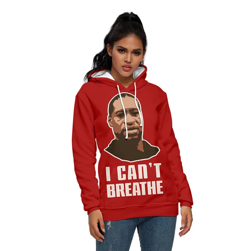 

I Can't Breathe Hoodies Sweatshirts Cosplay Costume Women Men 3D Pint Hooded Sweater Coat Pullover Girls Tracksuit Clothing