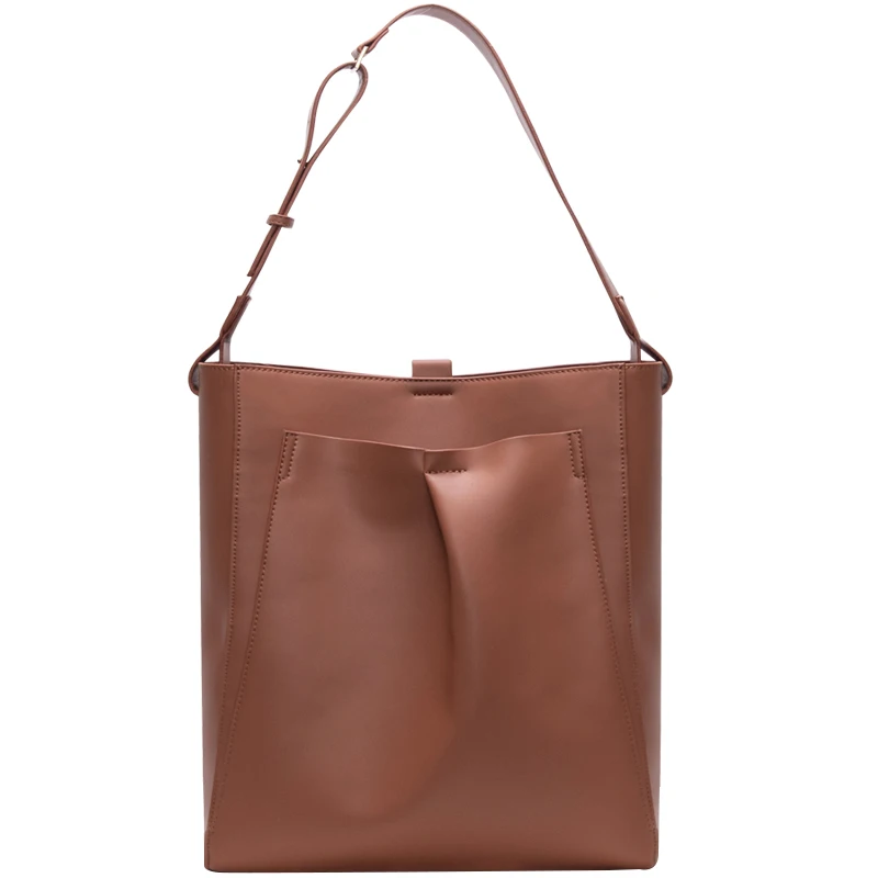 

[BXX] PU Leather Bucket Bags For Women 2021 Summer Fashion Branded Crossbody Shoulder Bag Lady Trend Handbags and Purses HS109