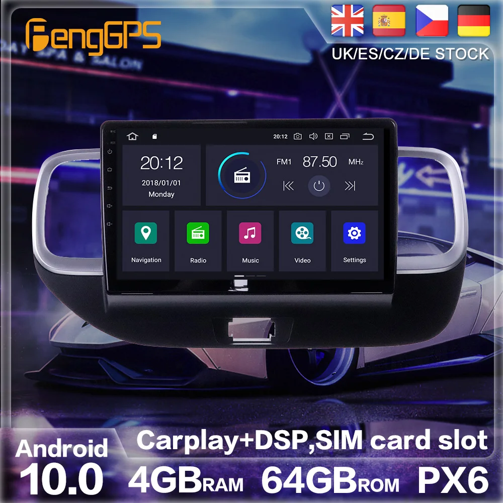 Автомагнитола PX6 2 DIN Android 10 0 GPS навигация для Hyundai Venue 2019 2020|Автомагнитолы| |