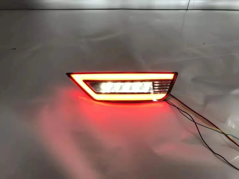 2 шт. светодиодный для Ford Ecosport 2013 светодиодный задний бампер противотуманная фара Предупреждение о тормозе световой отражатель лампы
