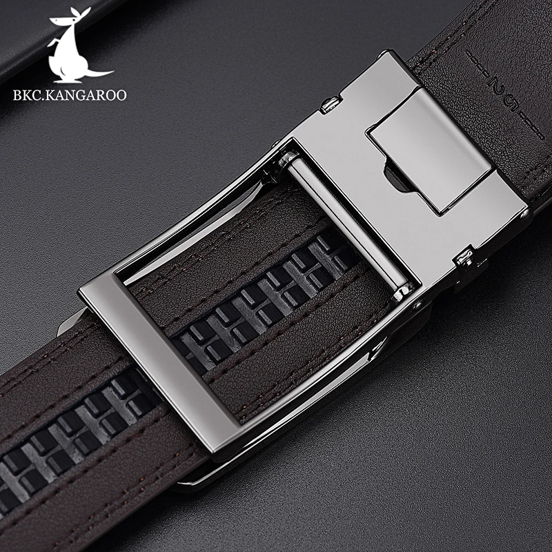 Ремень мужской из натуральной кожи с автоматической пряжкой 130 см|Мужские ремни| |