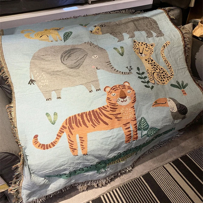 Декоративное одеяло в виде Милого Животного декоративное покрывало креативное