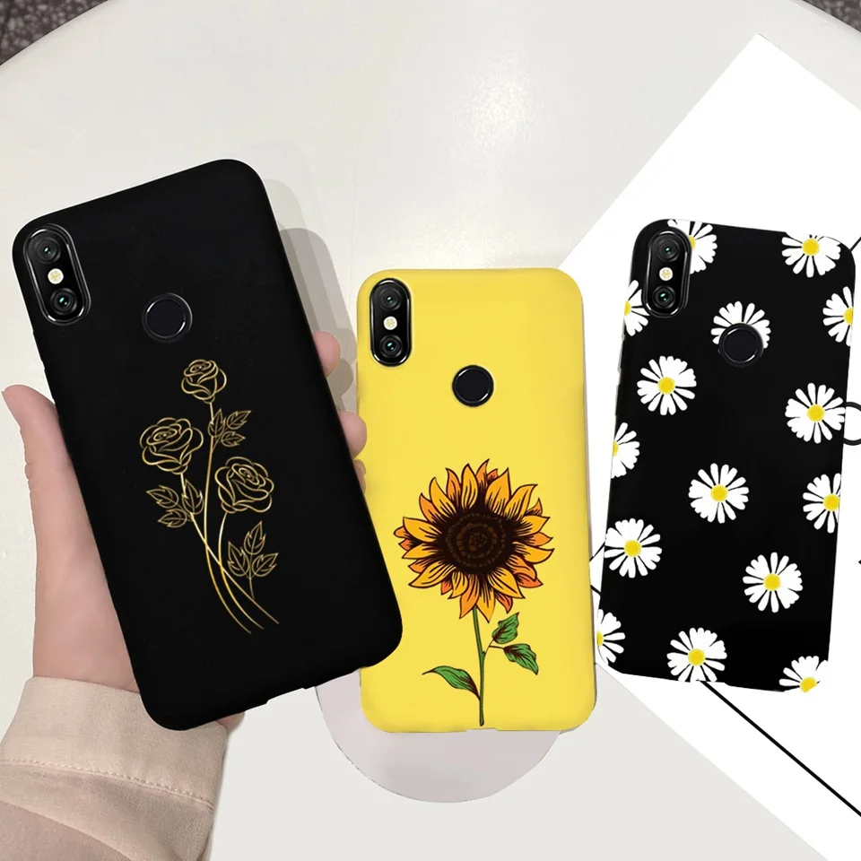 Силиконовый мягкий чехол 5 84 дюйма для Xiaomi Mi A2 Lite с рисунком подсолнуха и пудинга