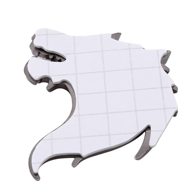 

Badge Logo Car Sticker Reflective Decal Auto Decoration Badge Motorcycle Wolf Head Emblem 3D Metal Windshield
