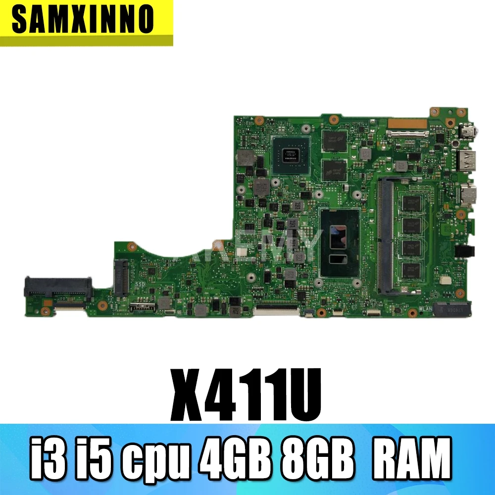 

Akemy для Asus X411 X411U X411UN X411UQ материнская плата для ноутбука X411UA материнская плата протестирована W/ i3 i5 cpu 4GB 8GB RAM