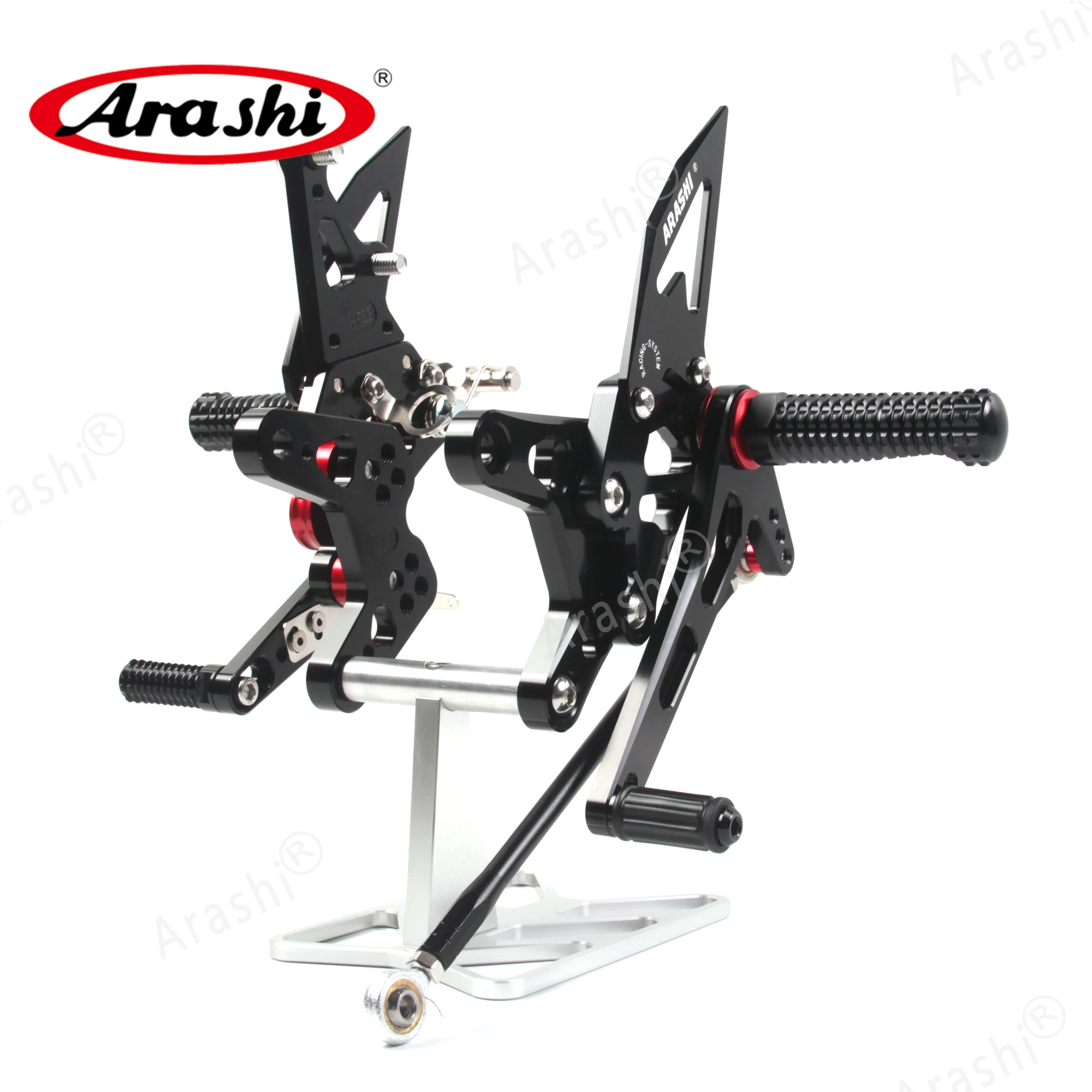 Араши ниндзя ZX6R CNC регулируемая подножка для ног KAWASAKI ZX 6R NINJA 2007 2008 Rearset подставка